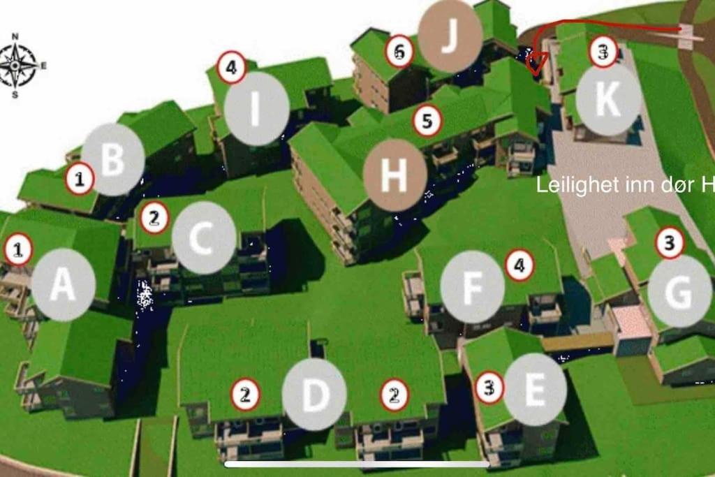 Nice Apartment On Geilotunet, Close To City Center Bagian luar foto